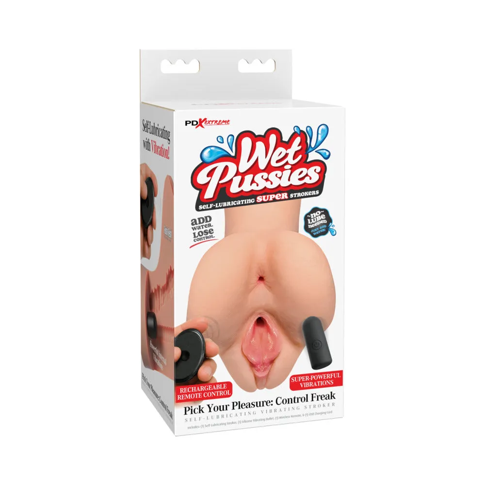 PDX Extreme Wet Pussies Self-Lubricating Pick Your Pleasure: Control Freak in Light