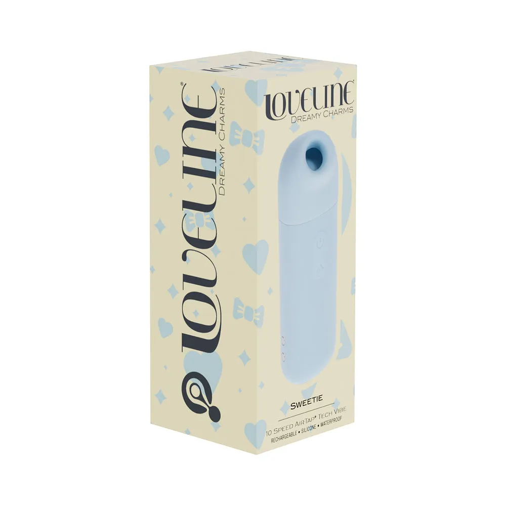 LoveLine Sweetie AirTapTech Rechargeable Vibrator Waterproof in Blue