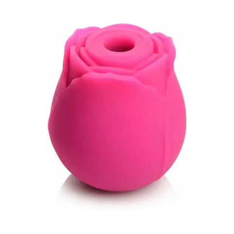 Curve Toys Gossip Cum Into Bloom Rechargeable Silicone Clitoral Stimulator Rose Flirt in Magenta