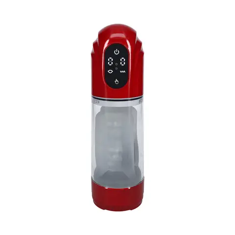 PUMPED TechnoThrust Automatic Masturbator Waterproof Metallic Red