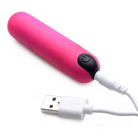BANG! Vibrating Bullet with Remote Control in Pink