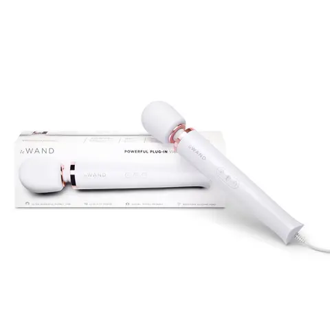 Le Wand Plug-In Vibrating Massager in White