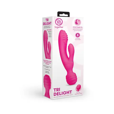 Together Tri Delight Dual-Ended Triple Stim Wand & Rabbit Vibrator