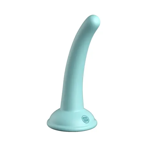 Dillio Platinum Collection Curious Five 5 in. Silicone Dildo in Teal