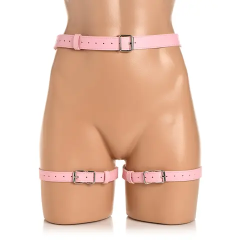 STRICT Bondage Harness with Bows Pink M/L