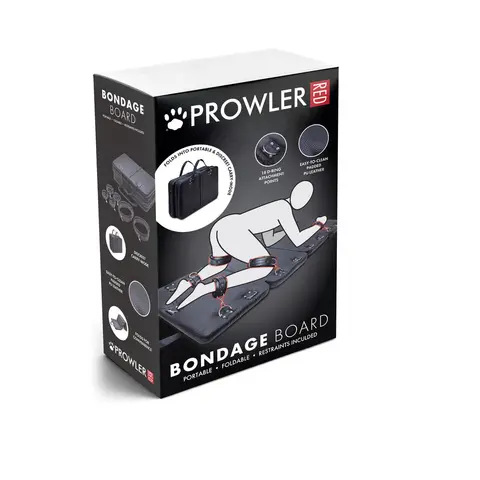 Prowler RED Bondage Board with Restraints