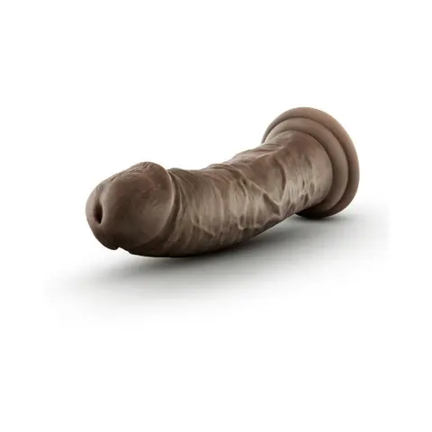 Dr. Skin Glide Realistic 8 in. Self-Lubricating Dildo in Brown