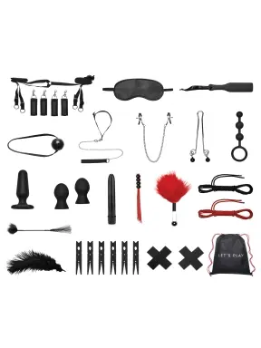 bondage-in-a-box 20 piece bdsm set