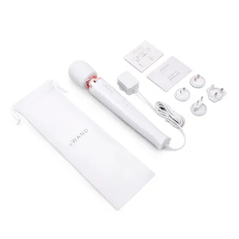 Le Wand Plug-In Vibrating Massager in White