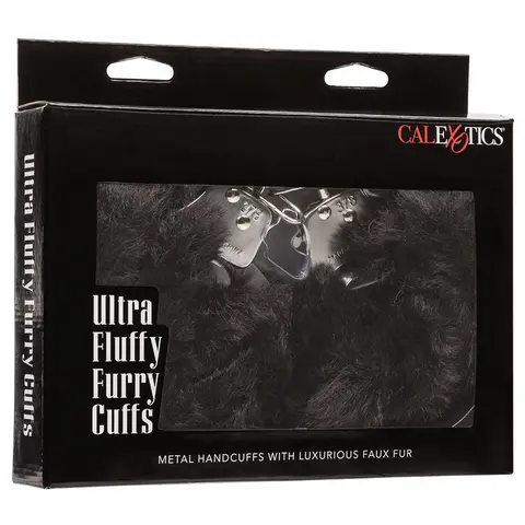Ultra Fluffy Furry Cuffs in Black