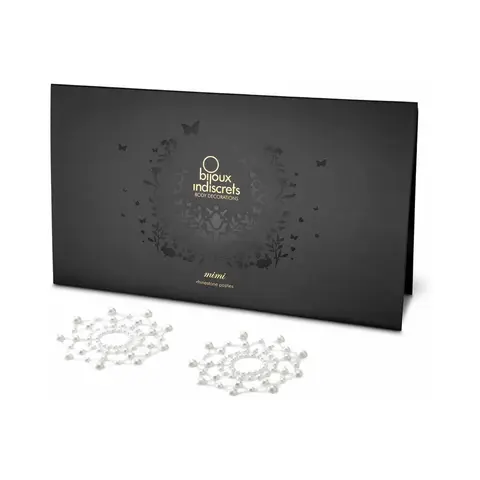 Bijoux Indiscrets Mimi Rhinestone Pasties Circles in Pearl