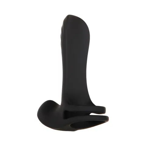 Zero Tolerance Vibrating Girth Enhancer Remote-Controlled Silicone Sheath Black