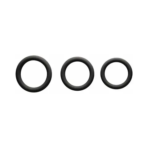 Me You Us Signature The Chubby 3 Ring Set in Black