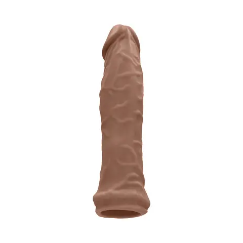 RealRock Realistic 6 in. Penis Sleeve Extender in Tan