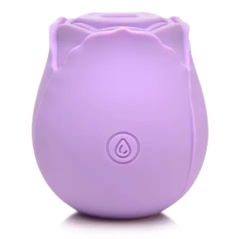 Bloomgasm 10X Wild Rose Silicone Suction Clit Stimulator in Purple
