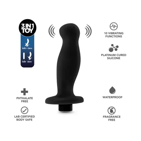 Anal Adventures Platinum Silicone Rechargeable Vibrating Prostate Massager 02