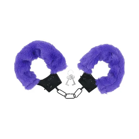 Merci Fluff Cuffs in Violet