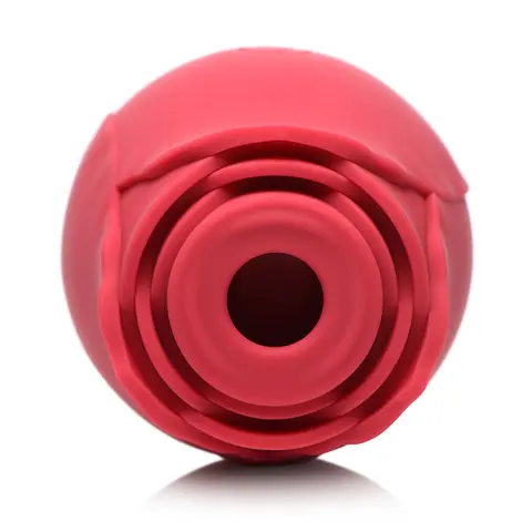 Bloomgasm 10X Wild Rose Silicone Suction Clit Stimulator in Red