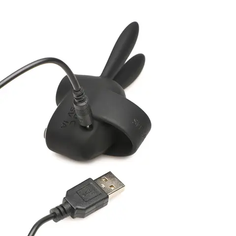 Shegasm Sucky Bunny Clit Stimulator in Black