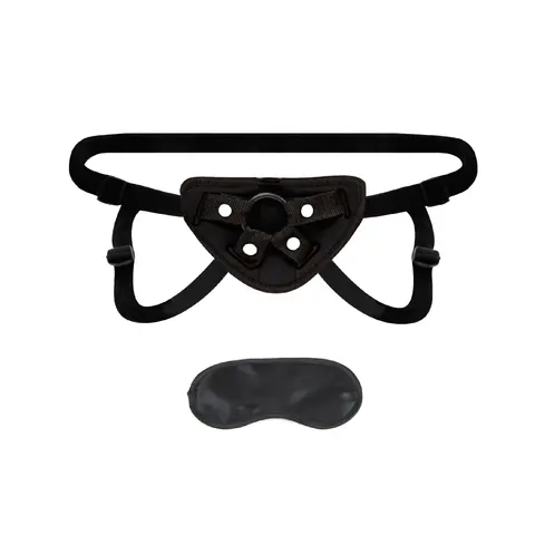 Lux Fetish Neoprene Strap-On Harness in Black