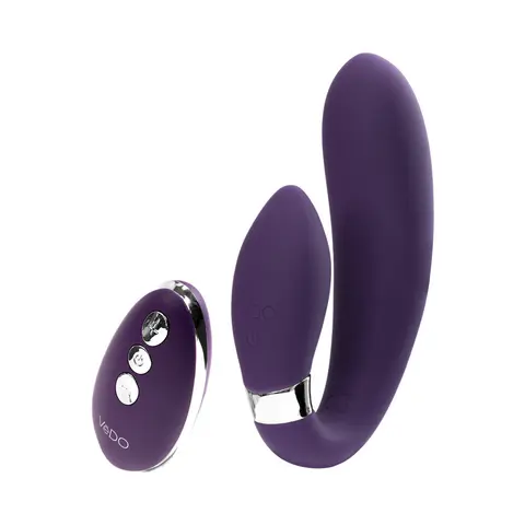 VeDO Jeni C-Shaped Dual Motor Vibe with Remote in Purple