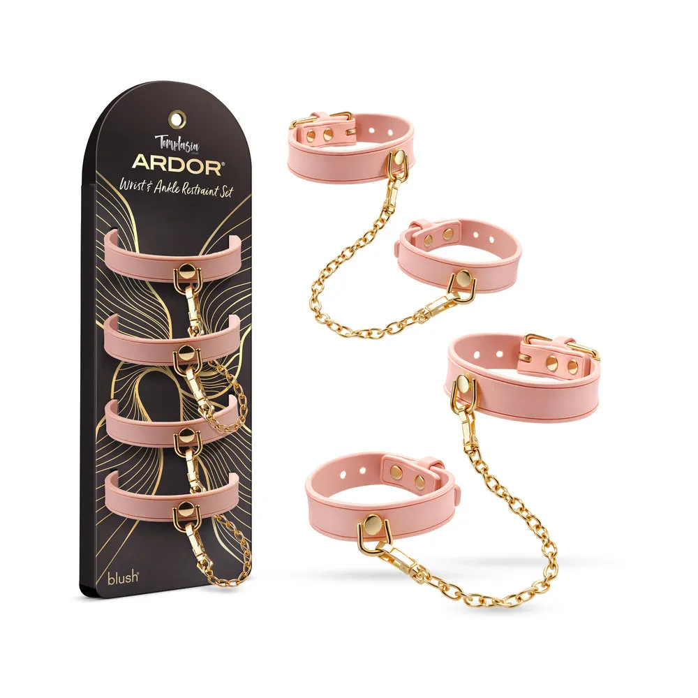 Temptasia Ardor Wrist & Ankle Restraints in Pink