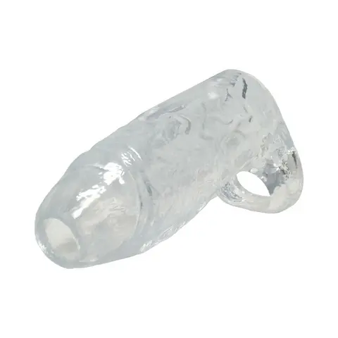 TitanMen Cock Sleeve with Ball Strap 6 in. Clear