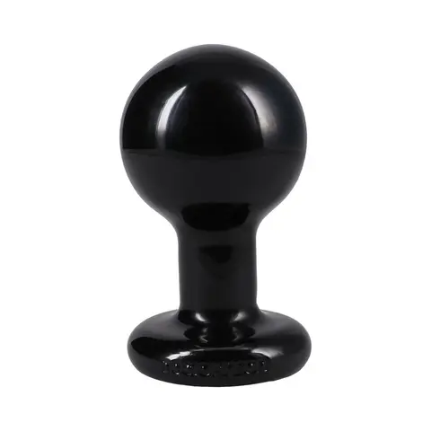 The Classic Round Butt Plug Black Medium