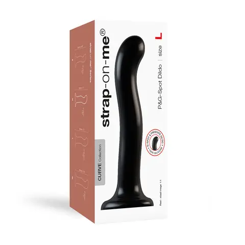 Strap-On-Me P&G-Spot Dildo Black Large