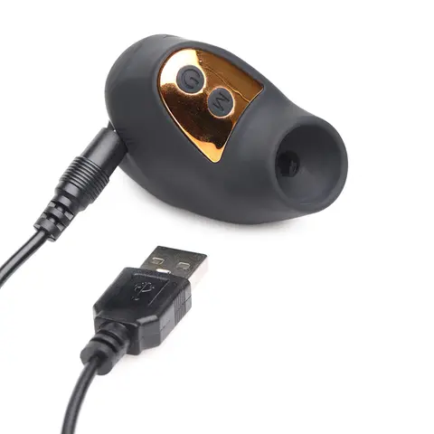 Shegasm Mini 12X Mini Silicone Clit Stimulator in Black