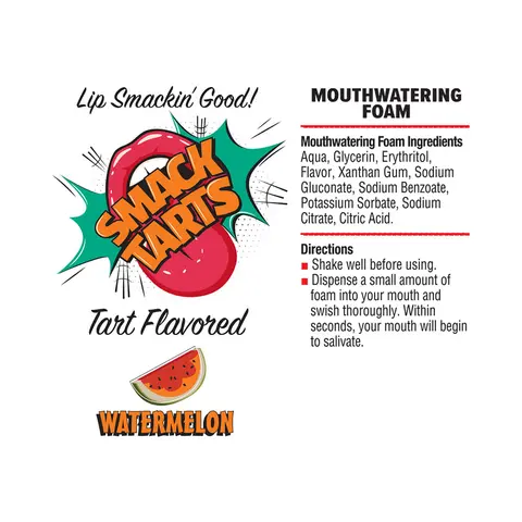 Smack Tarts Mouthwatering Foam Sour Watermelon 2.7 oz.