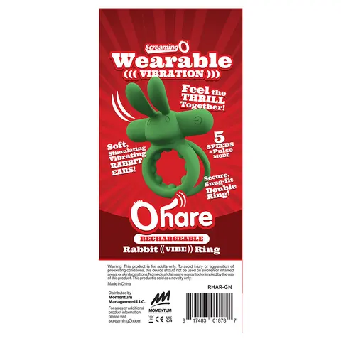 Screaming O Rechargeable Ohare in Green