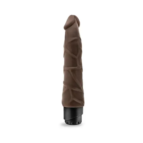 Dr. Skin Cock Vibe 1 Realistic 9 in. Vibrating Dildo in Brown