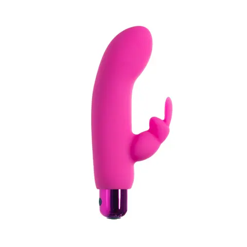 Powerbullet Alice's Bunny Rechargeable Bullet Vibrator with Silicone Rabbit Sleeve in Pink