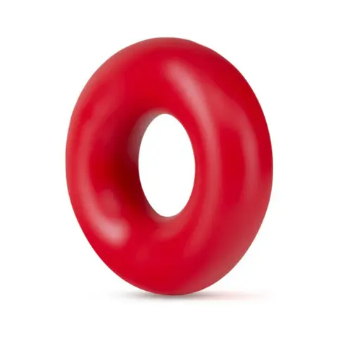 Stay Hard Donut Rings Oversized Cockring 2-Pack in Red