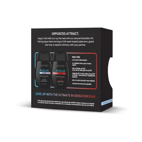 Wicked Sensual Care Sensation Kit Cooling and Warming Intimate Lubricants 1.5 oz.
