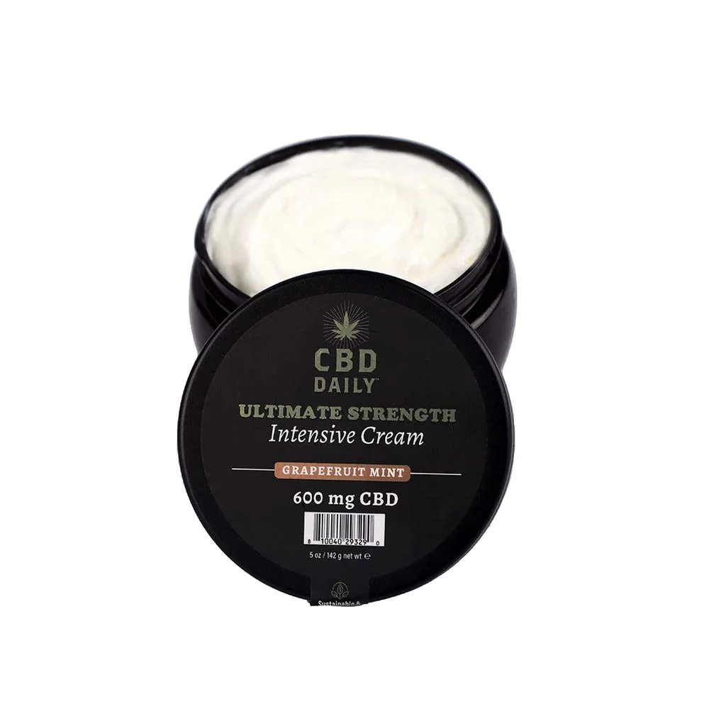 Earthly Body CBD Cream Grapefruit Mint 5 oz.