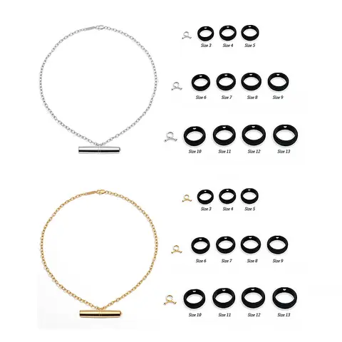 Crave Tease Collection (Necklace + Ring) in Silver