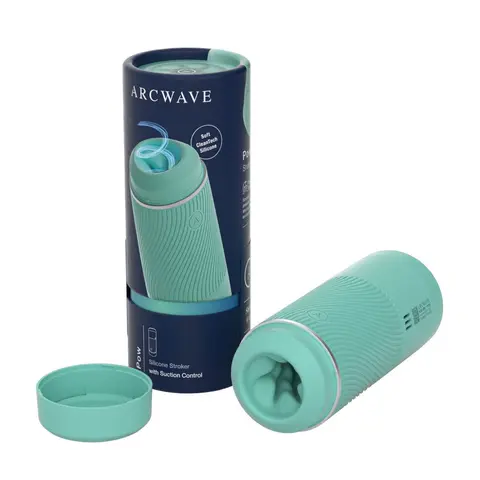 Arcwave Pow Silicone Stroker with Suction Control in Mint