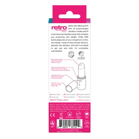 VeDO Retro Rechargeable Bullet in Pink