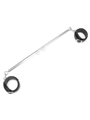 expandable spreader bar set 35 inch - 47 inch with detachable faux leather cuffs