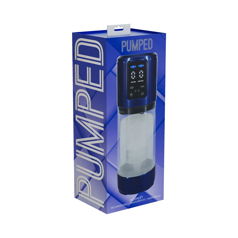 PUMPED UltraLift Automatic Masturbator Waterproof Metallic Blue