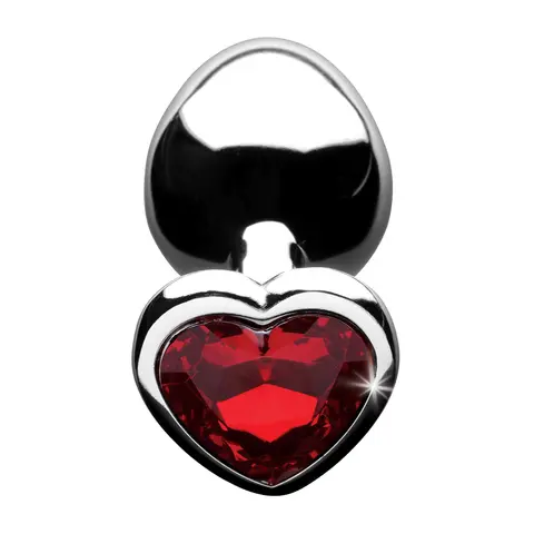 Booty Sparks Red Heart Gem Anal Plug Medium