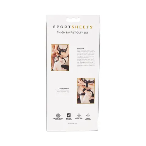 Sportsheets Thigh and Wrist Cuffs Set