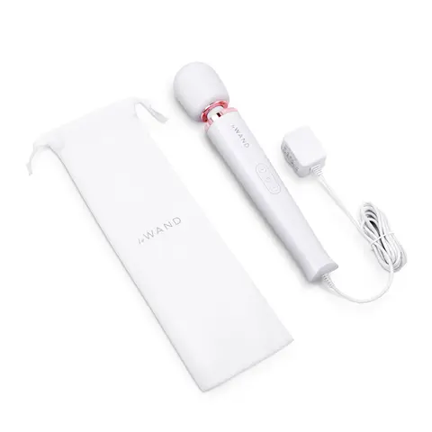 Le Wand Plug-In Vibrating Massager in White