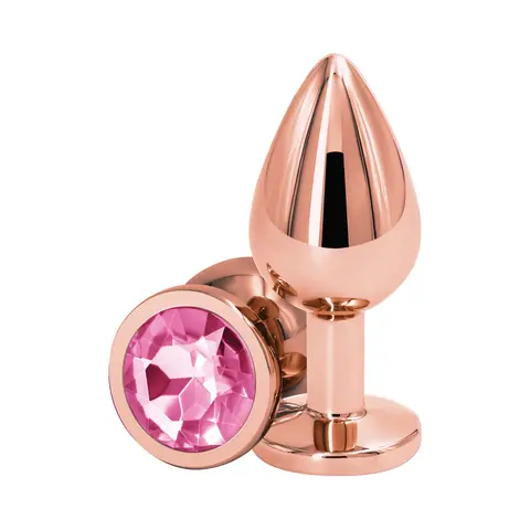 Rear Assets Rose Gold Anal Plug Medium in Pink