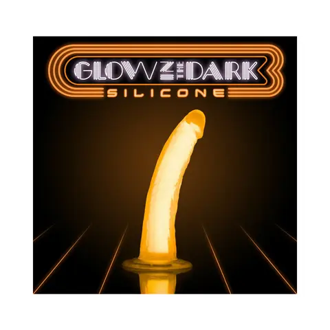 Neo Elite Glow in the Dark Viper 7 in. Dual-Density Dildo Neon Orange