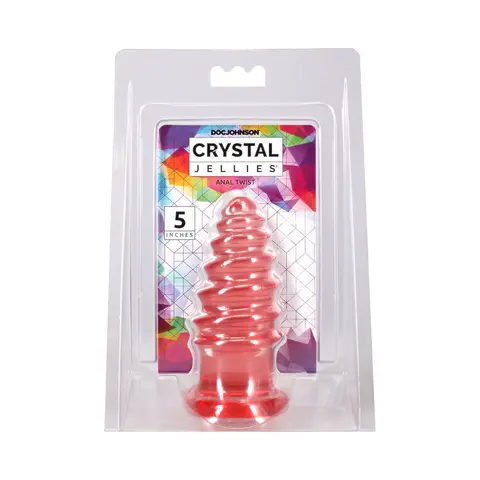 Crystal Jellies Anal Twist 5 in. in Pink