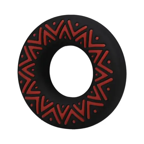 Polynesian Pleasures Hula Loops Silicone Tribal C-Ring 35mm Red/Black