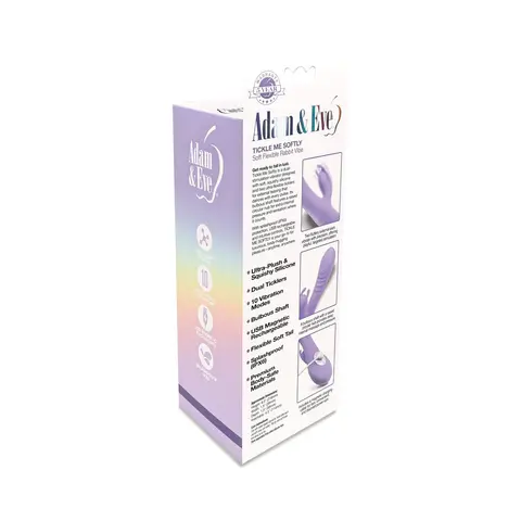 Adam & Eve Tickle Me Softly Soft Flexible Rabbit Vibe